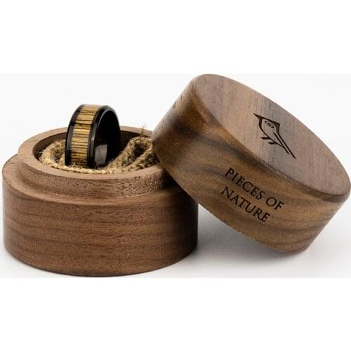 BOBO BIRD Wood Tungsten Ring Handmade Personality Wedding Groomsmen Titanium Rings Men Women Party Jewelry Great Christmas Gifts