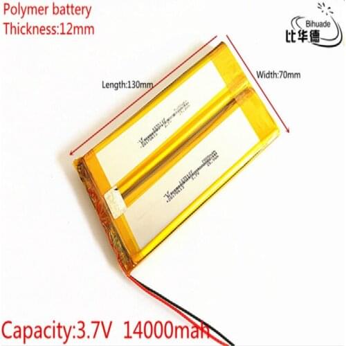 Size 1270130 3.7v 14000mah Lithium Polymer Battery With Board For Tablet