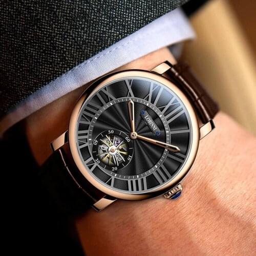 LOBINNI Top Brand Luxury Men Watches Automatic Mechanical Watch Sapphire Glass Waterproof Clock Seagull Movement Men Watches