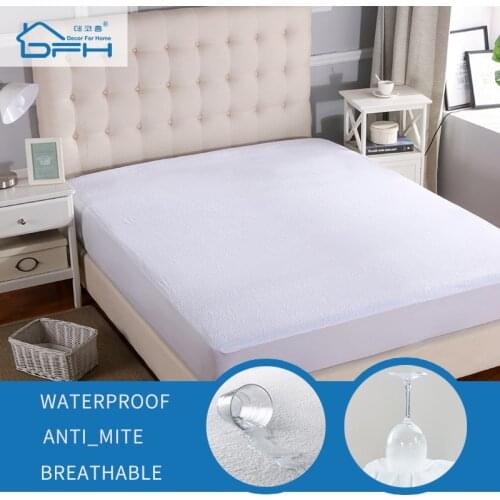 160X200cm 100% Waterproof Mattress Cover Cotton Terry Cloth Mattress Protector Sheet On Elastic Mattress Pad Covers for Mattress