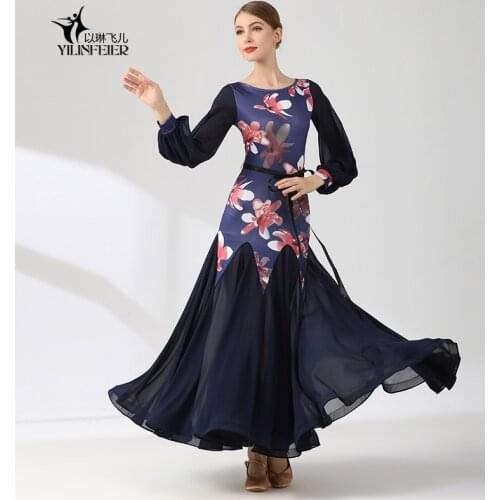 2021 New ballroom dance competition dress dance ballroom waltz dresses standard dance dress women ballroom dress S9077