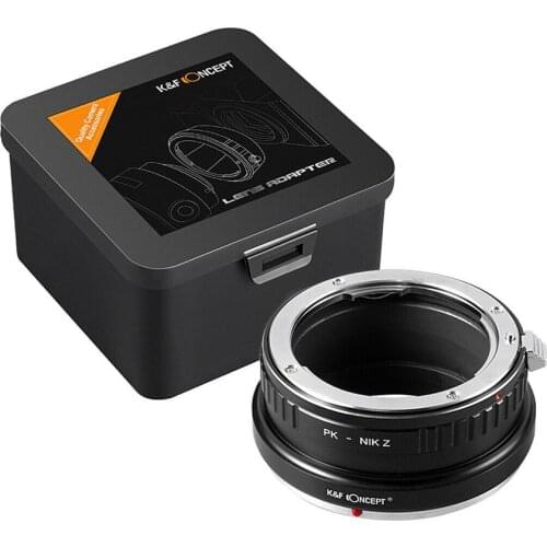 New K&F Concept adapter for Pentax K mount lens to Nikon Z6 Z7 Z50 camera free shipping