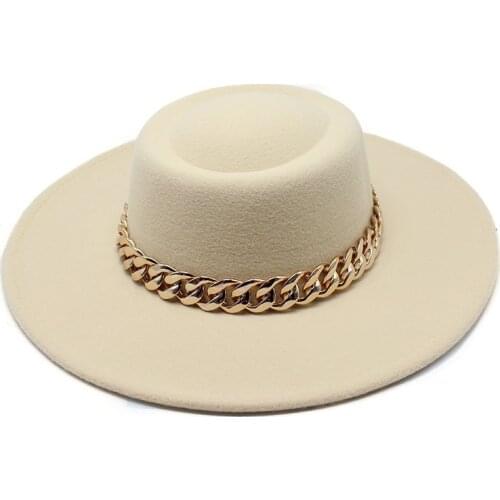 New wide brim bowknot bowler hat 9.5cm Women elegant retro style British woolen jazz hat autumn and winter solid color Panama