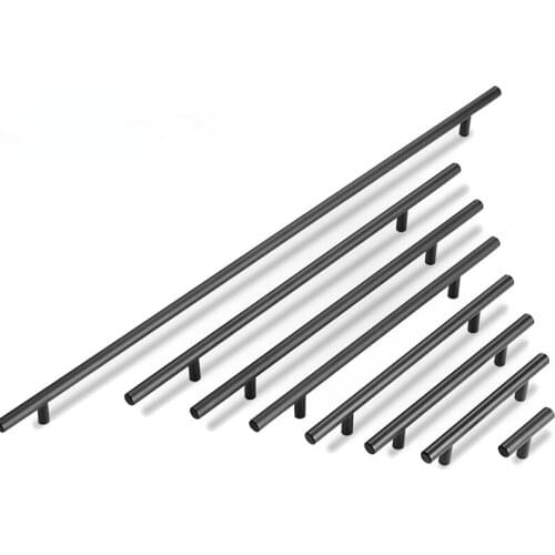 2" ~ 24'' Kitchen Door T Bar Straight Handle Knobs Cabinet Pull Diameter 10mm Stainless Steel Handles Furniture Hardware