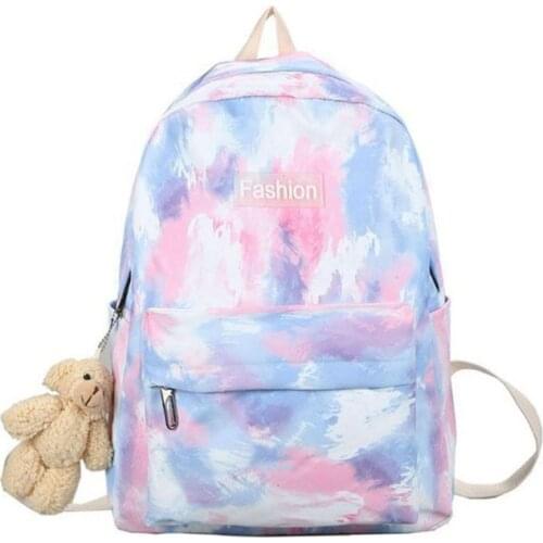 Women Backpack Mixed Color School Travel Daypack for Teenager Girls 20CA