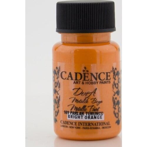 Cadence Dora Silvery Metallic Paint 169-Parlak Orange 50ml