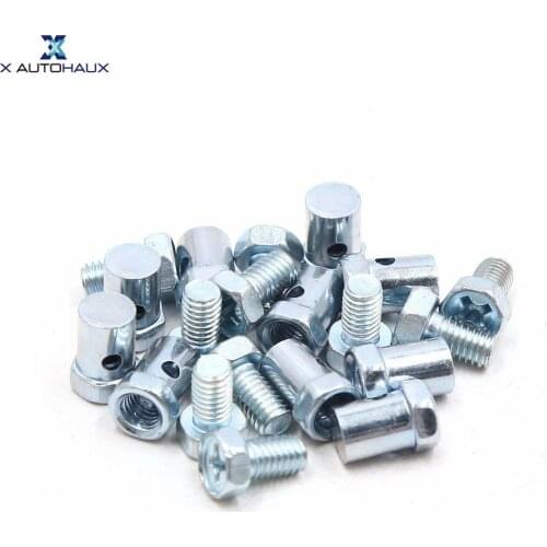 X Autohaux 10pcs 20pcs 30pcs 5mm Thread Scooter Brake Cable Wire Solderless Nipple Screws For Motorcycle