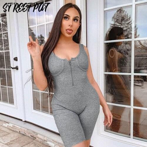 Black Sexy Shorts Rompers Womens Jumpsuit Fitness Overalls Bodycon Summer Outfits Jumpsuit Women Playsuit Catsuit Femme