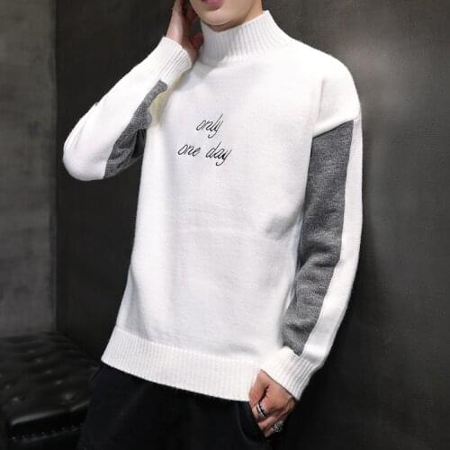 2020 Winter New Arrival Warm Sweaters O-Neck Wool Knitwear Men Clothing Knitted Cashmere Pullover Men Drop Shipping