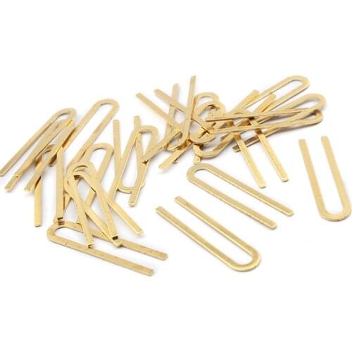 30pcs 7*30mm Raw Brass U Shaped Charms Pendant For DIY Earrings Jewelry Findings Making Supplies
