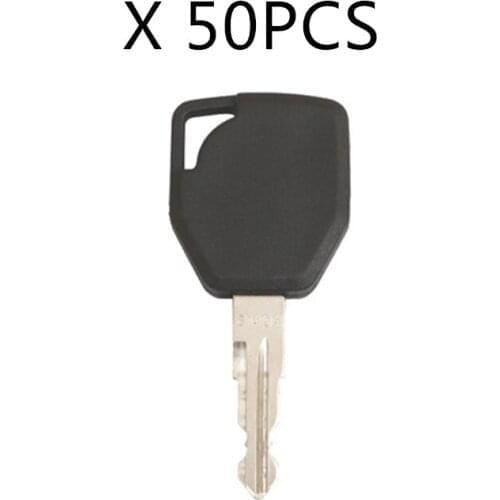 50 Pcs Ignition Key 81404 Fit For Terex JCB Fermec Backhoe Start Switch Heavy Equipment