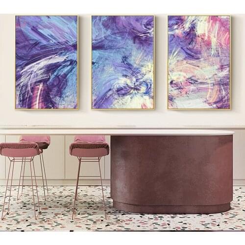3 Pieces Abstract Canvas Wall Art Geometric Line Painting Poster Nordic Print Poster Wall Pictures For Living Room Home Decor