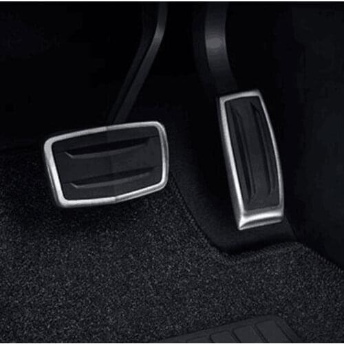 BBQ@FUKA Fit for 2016 2017 Cadallic XT5 Accelerator Gas Fuel Brake Pedals Pads 2pcs Stainless Steel