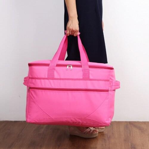 Brand big capacity waterproof cooler bag large picnic box vehicle insulated cool bags ice pack fresh insulation handbags 46L