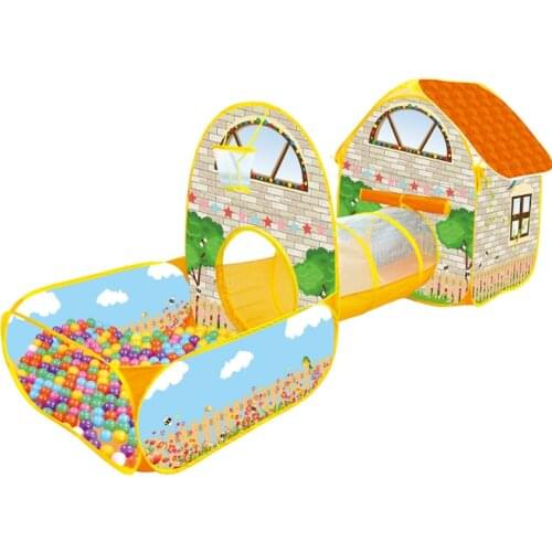 Baby Toy House Ocean Ball Pool Large Space Villa Garden Cottage Princess Room Children Indoor Tent Game House Beach Tent Gift