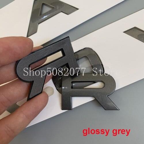 Letters Emblem for RANGE ROVER VELAR SPORT Car Styling Hood and Trunk Word Logo Badge Sticker Matte Shine Glossy Grey Top ABS