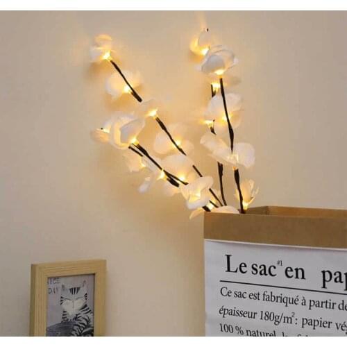 Branch light led flower arrangement indoor girl room home decoration light wedding Christmas day bedroom branch light bunch