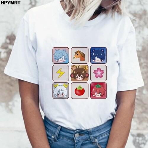 T Shirts Women Fashion Jiugongge Kawaii Graphics Print Harajuku Casual Korean Tops Style Tees Feamle T-shirts Woman Clothing Top