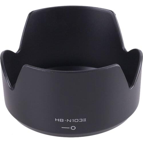 HB-N103II Plastic Camera Mount Lens Hood Fit for Nikon 1 VR 30-110mm f/3.8-5.6 Camera Lens