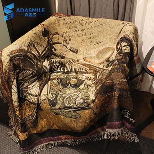 Classic Knitting Leisure Throw Bed Sofa Bedspread Home Decoration Motorcycle Spring Summer Couch Cover Car Warm Blankets