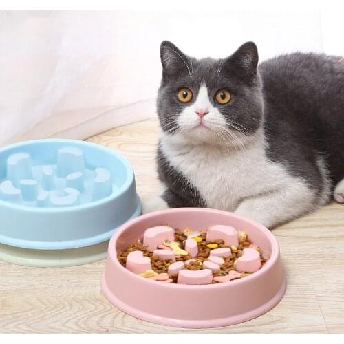 Dog Feeding Food Bowls Puppy Slow Eating Tool Dog Accessories Feeder Dish Avoid Choking Dog Feeders Pet Dog Training Bowl