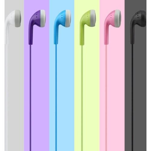 CHYI In-ear Earphone Candy Colors Headset With Microphone 3.5mm Line Type Wired Earbud Earphones Extra Bass For Smart Phone