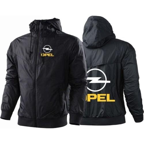 2021 NEW OPEL Fashion Men Patchwork High Quality Zipper Printing Hooded Fitness Harajuku Style Comfortable Tops