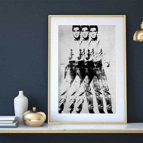 Andy Warhol Pop Art Poster Retro Three Sharpshooter Prints Modern Canvas Painting Living Room Walls Nordic Home Decor Pictures