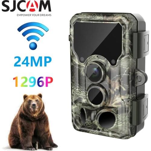 SJCAM M50 Outdoor Hunting Camera Novatek96658 WiFi 24MP Wildlife Animal Detector Double PIR Night Vision Infrared Cam Waterproof