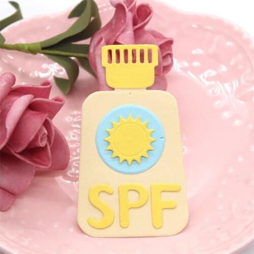 Sunscreen Cream Metal Cutting Dies Stencils for DIY Scrapbooking/photo album Decorative Embossing DIY Paper Cards