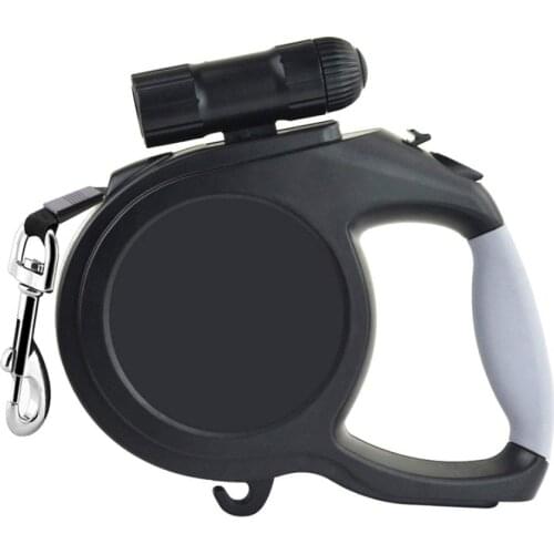 LED Nylon Retractable Dog leashes pet leashes Supports Dogs up to 80 pounds Best Big Durable Pet Training Walking Leash