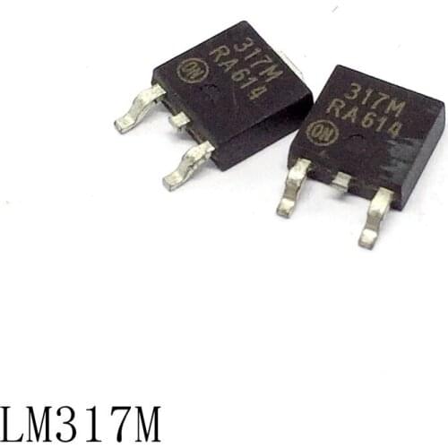 Three-terminal voltage regulator electronic component LM317M TO-252 1.5A-1.2V-37V 10pcs/lots new in stock