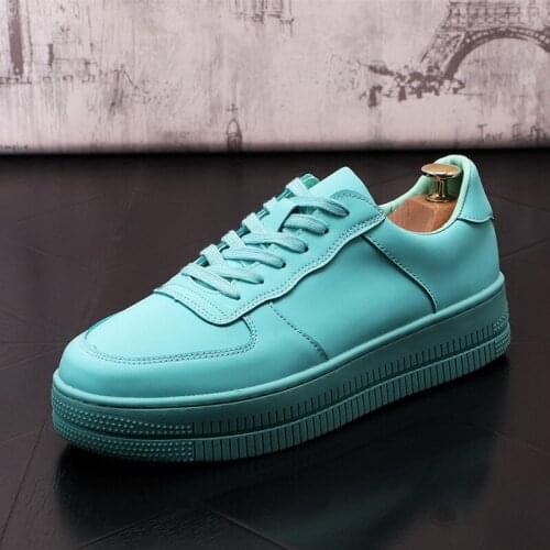 British Mens White Casual Comfort Shoes Concise Thick Bottom Fashion Leisure Platform Web Celebrity Stylish Daily Zapatos ERRFC