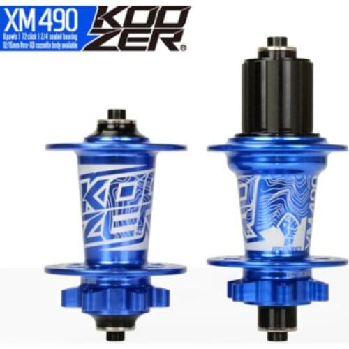 KOOZER XM490 Bike Hub MTB Bicycle Hub 8 9 10 11 Speeds Front Rear quick release set bearing Holes 28 32 36 Novatec Bicycle Hub
