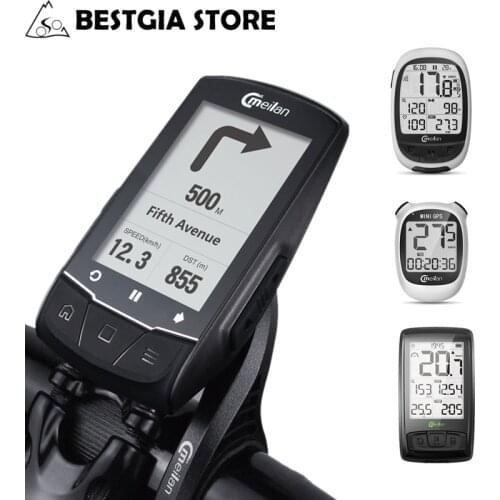 Meilan Cycle Computer Wireless Bicycle Speedometer With Cadence Sensor Chest Heart Rate GPS Bike Computer Bluetooth 4.0 Odometer