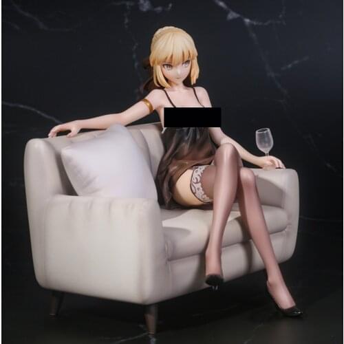 [YIHONG] Snow Cat Black Saban Series GK Limited Statue Hand-Made Resin Model Size ;16*14*13CM