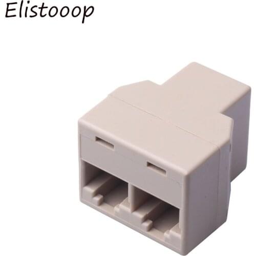 Hot sale RJ45 Female Splitter Connector Adapter 1 To 2 Way LAN Ethernet Network Cable
