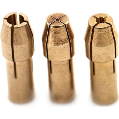 10Pcs Durable And Practical Mini Drill Chucks Chuck Adapter Mini Drill Chucks Adapter Micro Collet Brass For Power Rotary Tool