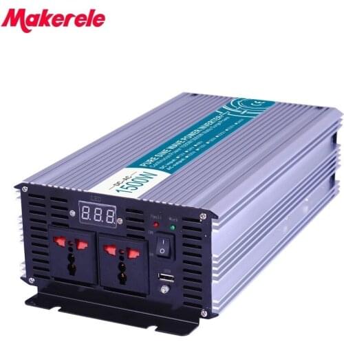 24V-220V pure sine wave power inverters 1500w 3000w peak converters MKP1500-242 off grid voltage converter solar