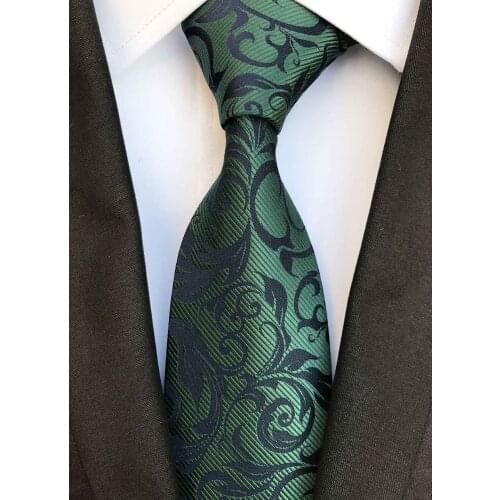 8CM Designer Men Formal Ties High Quality Woven Gravatas Luxury Paisley Necktie