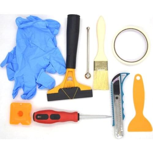 9PCS/Set of Beautiful Seam Tools Tile Floor Beautiful Seam Construction Tools Brush Spatula Gloves Scraper Set