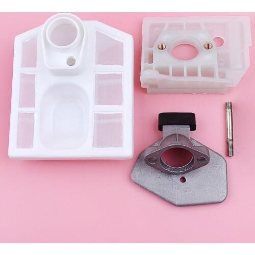 Carburetor Air Filter Adaptor Base Housing Set For Chinese 5200 5800 52cc 58cc Chainsaw Replace Spare Part