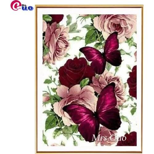 5D Diy Diamond Painting Flower Full Square Round Diamond Embroidery Animals Butterfly Mosaic Cross Stitch Home Decor