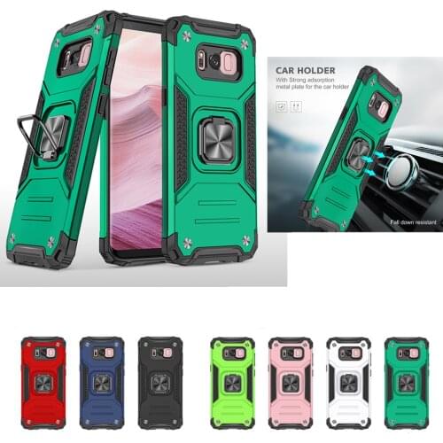 For Samsung S8 Case Magnet Ring Armor Case for Samsung Galaxy S8 PLUS S9 S10 E LITE S10plus S20 ULTRA Shockproof Cover Funda