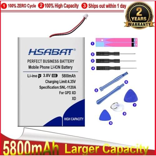 HSABAT 0 Cycle 5800mAh Battery for GPD XD High Quality Replacement Accumulator
