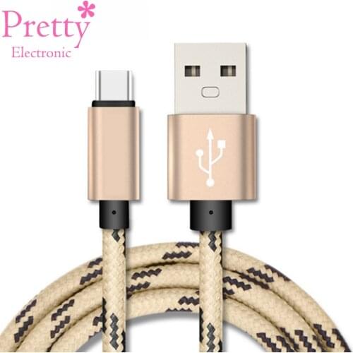 Type-c Data Cable USB Cables 5V1.5A Fast Charging For Cell Phone 1m Nylon Wire Type c Data Transmission Charging cables Cord
