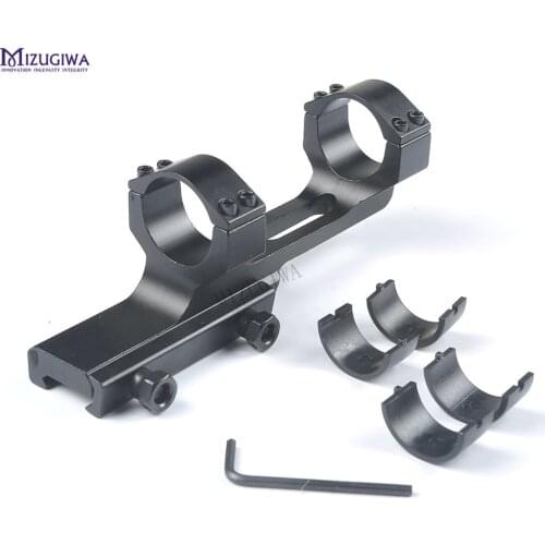AR 15 Scope Mount 1" / 30mm Ring Cantilever Tactical Heavy Duty Flat Top Offset QD Picatinny Rail 20mm Adapter Weaver Laser