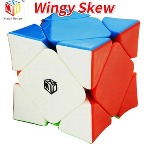 Mofangge Qiyi X-man Wingy Skew Cube Magnetic Concave Stickerless Speed Mofangge Magico Cubes Puzzle Toys for Children