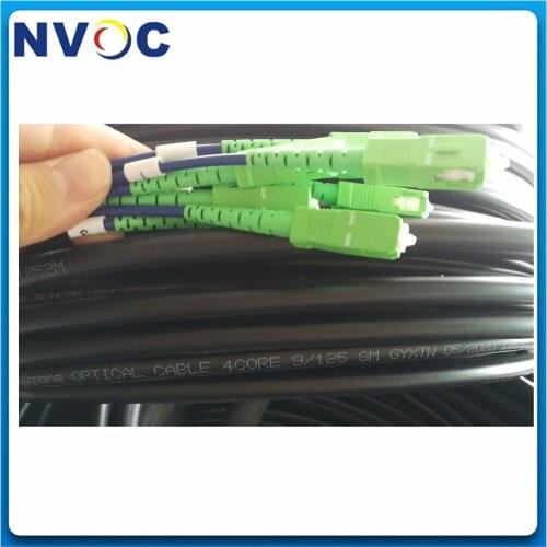 Outdoor Armored GYXTW Fiber Cable Patch Cord,5/10/15/20/25/30/35/40/45/50M 2C/4C GYXTW SCAPC LCUPC Fiber Patch Cord Jumper