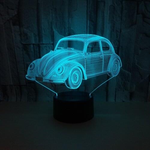 New Automobile 3d Small Desk Lamp Of Foreign Touch Remote Control 3d Small Lighting Table Lamps For Living Room